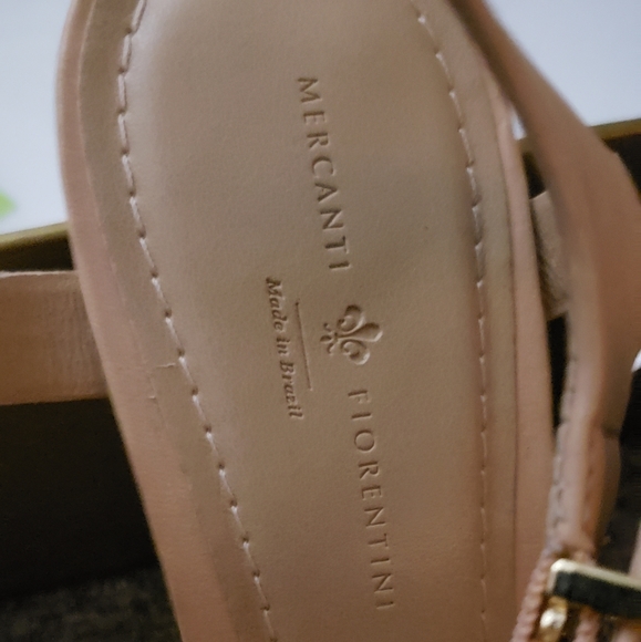 Blush color leather sandals - Picture 7 of 8